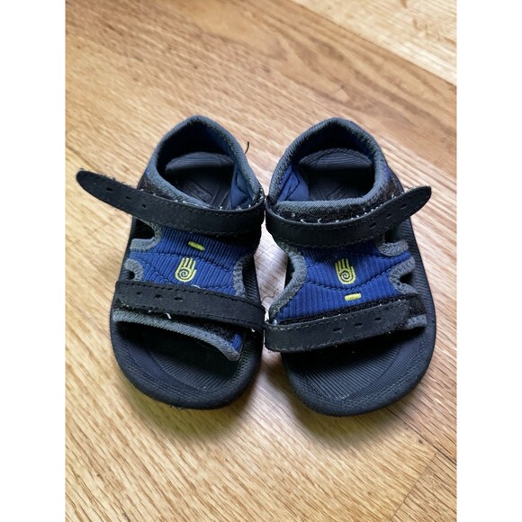 Teva Psyclone Toddler Sandals Kids Adjustable Strap Size 4/5 Navy Blue Black - Picture 8 of 8